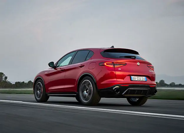 Vue arrière de l'Alfa Romeo Stelvio