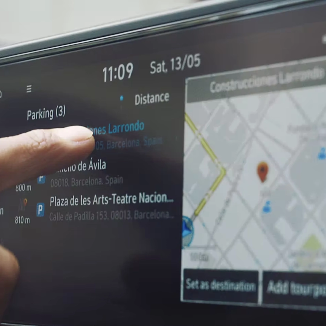 Écran tactile et technologie embarquée de la Hyundai i20